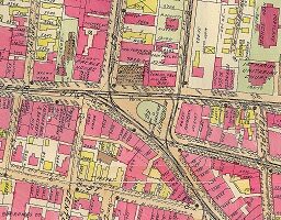Detail of Monument Square from Richards Atlas