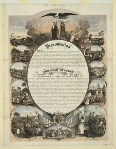 image scan of the Emancipation Proclamation