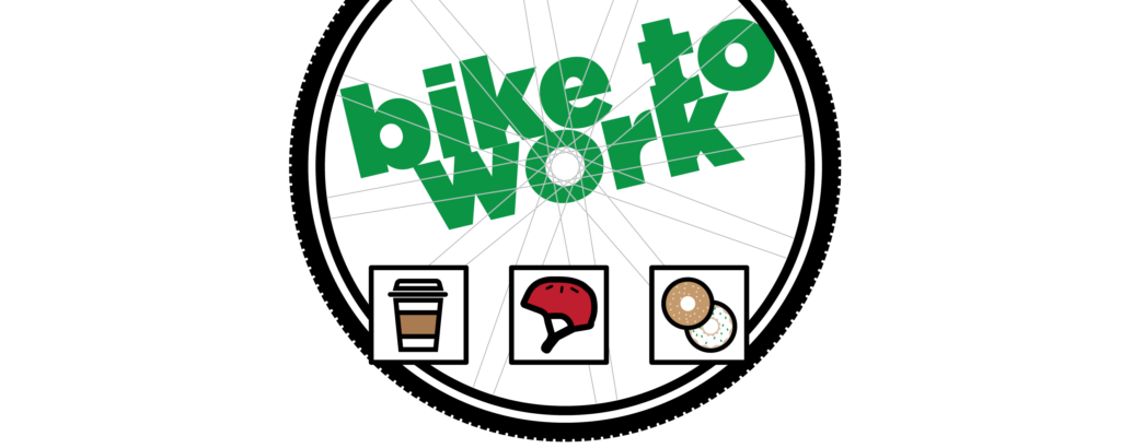bicycle wheel, coffee, helmet, bagel