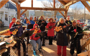 image of the Flukes, a ukulele ensemble 