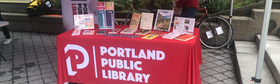 Portland Public Library is Represented at a community event