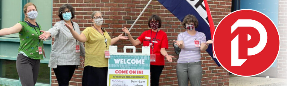 Library Staff Welcome visitors