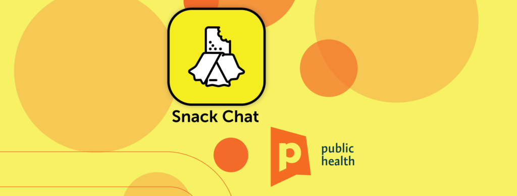 City of Portland Public Health logo and the Snack Chat logo