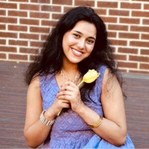 A headshot of Yashaswini (Yashu) Derisala, the first Portland Youth Poet Laureate